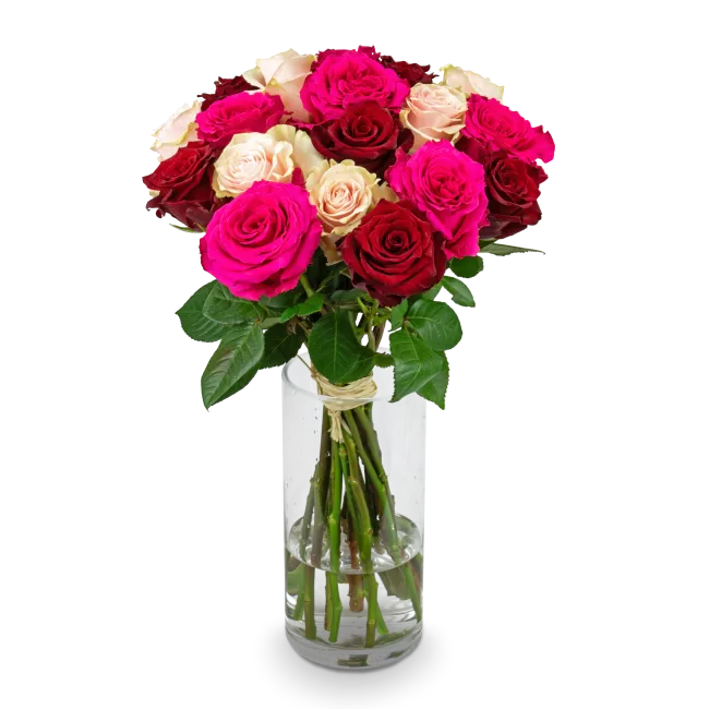 Kytice růžových růží